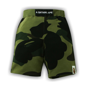 BAPE Giant 1st Camo Wide Fit Sweat Shorts 'Green'