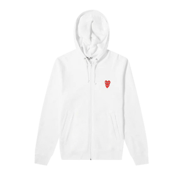 Comme des Garçons PLAY Mini Logo Hoodie 'White'