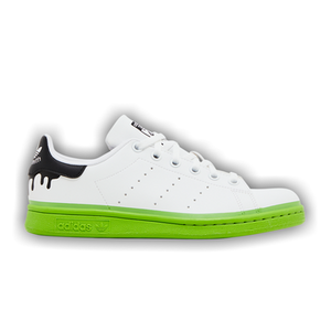 Adidas Stan Smith Big Kid 'Paint Drip - White Solid Green'
