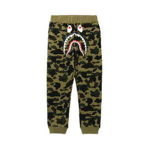 BAPE 1st Camo Shark Slim Sweatpants 'Green'