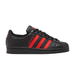 Adidas Superstar 'Core Black Vivid Red'