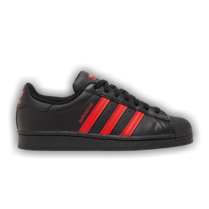 Adidas Superstar 'Core Black Vivid Red'
