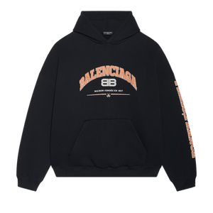 Balenciaga Wide Fit Hoodie 'Black/Orange/White'