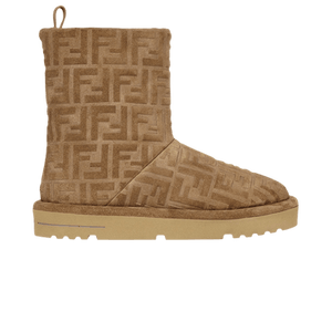 Fendi Wmns Apres Chic Low Boot 'FF Embossed - Brown'