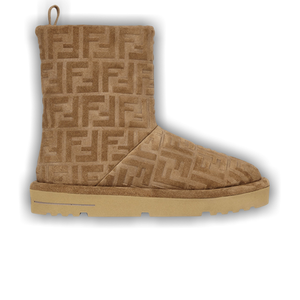 Fendi Wmns Apres Chic Low Boot 'FF Embossed - Brown'