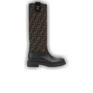 Fendi Wmns Filo Boot 'FF Motif - Brown'