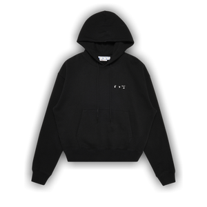 Off-White Caravag Paint Over Hoodie 'Black'
