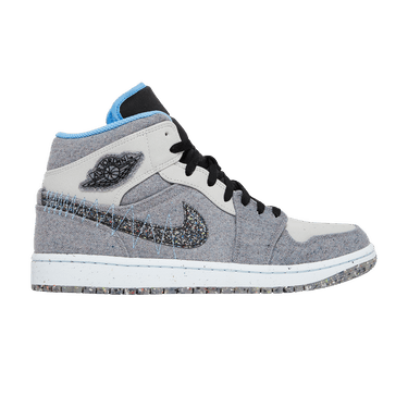 Air Jordan 1 Mid 'Crater Grey University Blue'