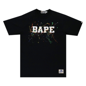 BAPE Paint Splatter Tee 'Black'