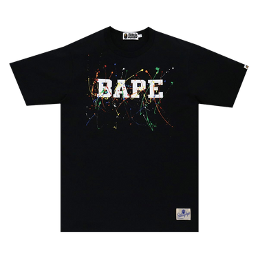 BAPE Paint Splatter Tee 'Black'
