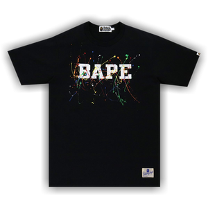 BAPE Paint Splatter Tee 'Black'
