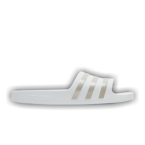 Adidas Adilette Aqua Slides 'White Platinum Metallic'