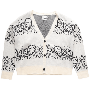 Rhude Bandana Stripe Cardigan 'Creme/Black'
