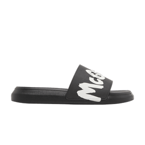 Alexander McQueen Rubber Pool Slide 'Graffiti - Black'
