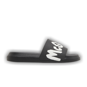 Alexander McQueen Rubber Pool Slide 'Graffiti - Black'