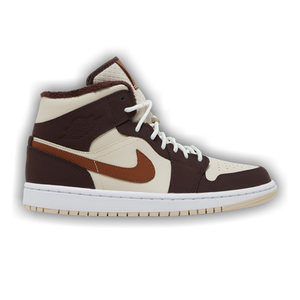 Wmns Air Jordan 1 Mid SE 'Cream Dark Chocolate'