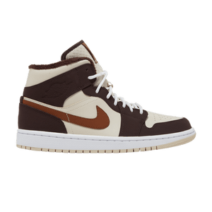 Wmns Air Jordan 1 Mid SE 'Cream Dark Chocolate'