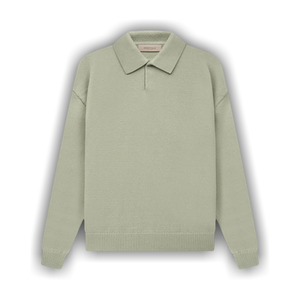 Fear of God Essentials Knit Long-Sleeve Polo 'Sea Foam'