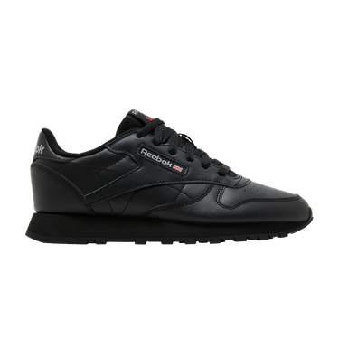 Reebok Classic Leather Big Kid 'Triple Black'