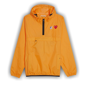 Comme des Garçons PLAY x K Way Half Zip Jacket 'Orange'
