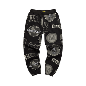 Market Monogram Grayscale Sweatpants 'Black'