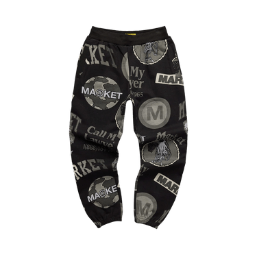 Market Monogram Grayscale Sweatpants 'Black'