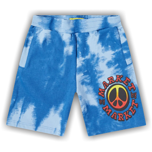 Market Cali Lock Gradient Tie Dye Sweatshorts 'Blue Tie Dye'