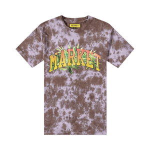 Market Arc Herbal Remedy Tie Dye Tee 'Purple Grey White'