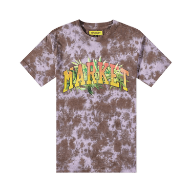 Market Arc Herbal Remedy Tie Dye Tee 'Purple Grey White'