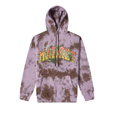 Market Arc Herbal Remedy Tie Dye Hoodie 'Purple Grey White'