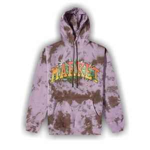 Market Arc Herbal Remedy Tie Dye Hoodie 'Purple Grey White'