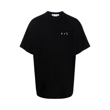 Off-White Caravag Paint Slim Short-Sleeve Tee 'Black'