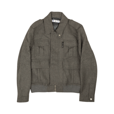 Off-White Military Blouson 'Melange Grey'