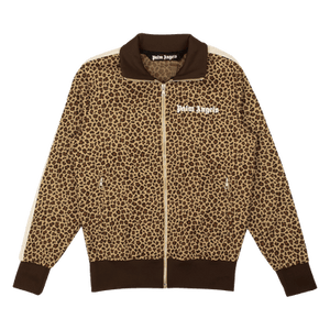 Palm Angels Leopard Jacquard Track Jacket 'Beige/Off White'