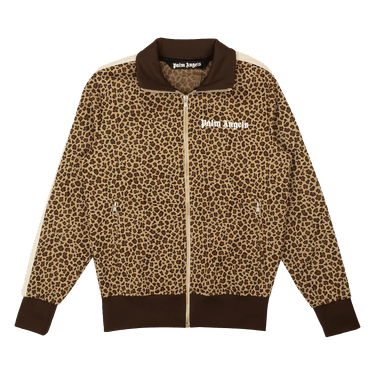 Palm Angels Leopard Jacquard Track Jacket 'Beige/Off White'
