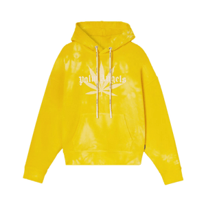 Palm Angels Leaf Tie Dye Hoody 'Yellow'