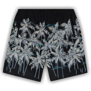 Palm Angels Allover Palms Swimshort 'Black/Off White'