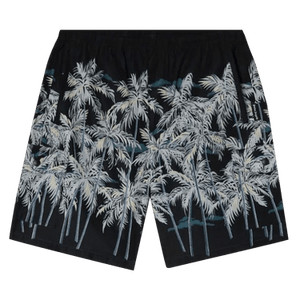 Palm Angels Allover Palms Swimshort 'Black/Off White'