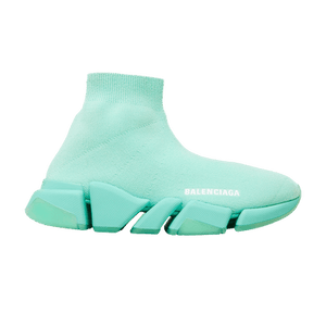 Balenciaga Wmns Speed 2.0 Sneaker 'Transparent Sole - Green'
