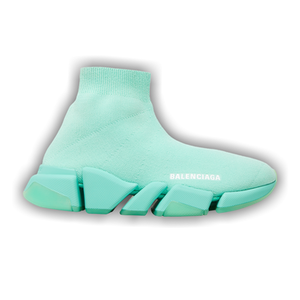 Balenciaga Wmns Speed 2.0 Sneaker 'Transparent Sole - Green'
