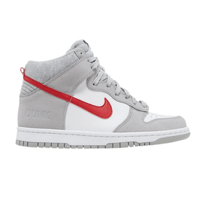 Nike Dunk High SE GS 'Athletic Club - Light Smoke Grey Gym Red'