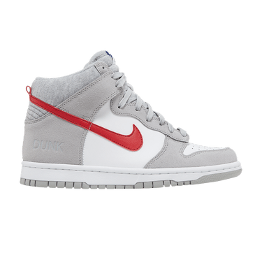 Nike Dunk High SE GS 'Athletic Club - Light Smoke Grey Gym Red'