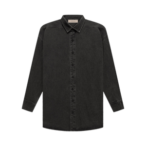 Fear of God Essentials Denim Long-Sleeve Shirt 'Black'