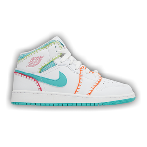 Air Jordan 1 Mid SE GS 'Multi Knit'