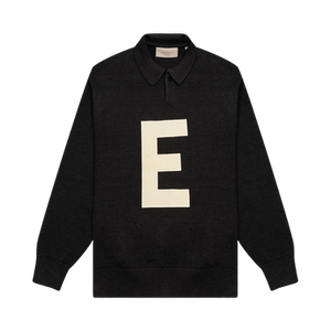 Fear of God Essentials Kids Big E Knit Polo 'Iron'