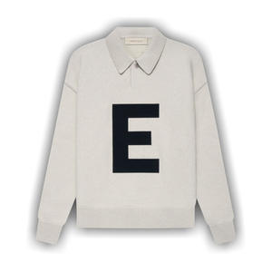 Fear of God Essentials Kids Big E Knit Polo 'Wheat'