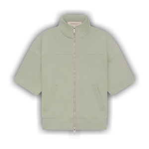Fear of God Essentials Kids Short-Sleeve Full Zip Jacket 'Seafoam'