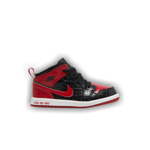 Air Jordan 1 Mid SS TD 'Black + Red = Bred'