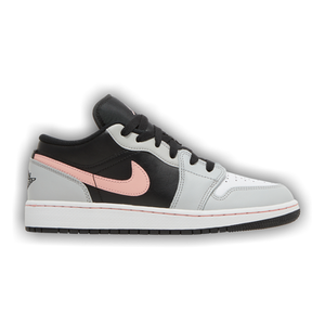 Air Jordan 1 Low GS 'Grey Fog Bleached Coral'