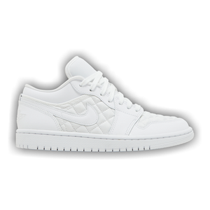 Wmns Air Jordan 1 Low 'Triple White Quilted'